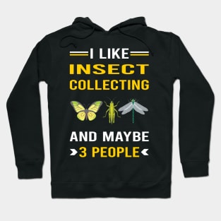 3 People Insect Collecting Collector Collect Insects Bug Bugs Entomology Entomologist Hoodie